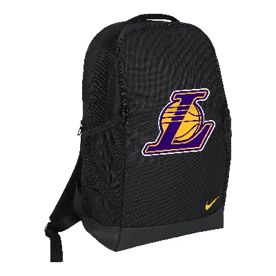 Nike Los Angeles Lakers Brasilia  Unisex Nba Backpack (24l) In Black