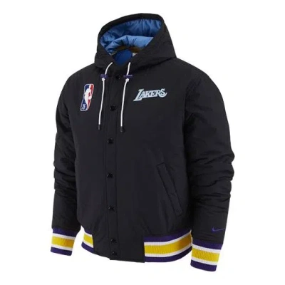 Nike Los Angeles Lakers Casual Sports Hooded Jacket Black