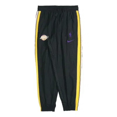 Nike Los Angeles Lakers Colorblock Woven Bundle Feet Sports Long Pants Black