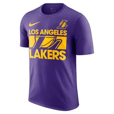 Nike Men's Purple Los Angeles Lakers Courtside This Is Our Year T-shirt