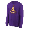 Nike Los Angeles Lakers Essential Big Kids' Jordan Nba Long-sleeve T-shirt In Black