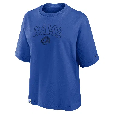 Nike Los Angeles Rams Arch Boxy  Women's Nfl T-shirt