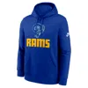 Nike Los Angeles Rams Best Season Rewind Club  Men's Nfl Pullover Hoodie In Blue