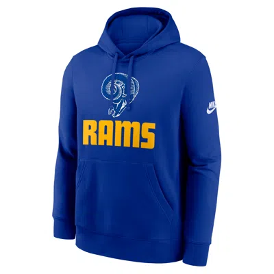 Nike Los Angeles Rams Best Season Rewind Club  Men's Nfl Pullover Hoodie In Blue