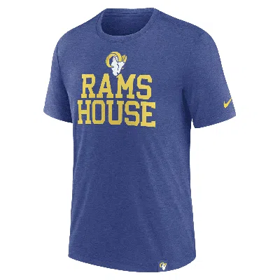 Nike Los Angeles Rams Blitz  Men's Nfl T-shirt In Blue