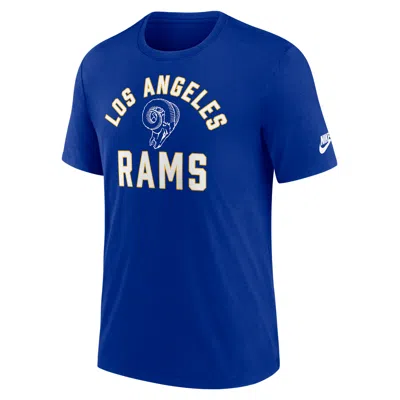 Nike Royal Los Angeles Rams Favorable Timeline Tri-blend T-shirt In Blue