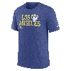 Nike Los Angeles Rams Overlap Lockup  Men's Nfl T-shirt In Blue