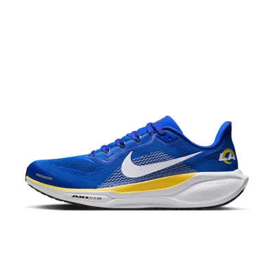 Nike Los Angeles Rams Pegasus 41  Men's Nfl Road Running Shoes In Blue