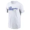 Nike Los Angeles Rams Primetime Wordmark Essential  Men's Nfl T-shirt In White