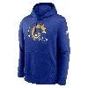 Nike Los Angeles Rams Rewind Club Logo Men's  Men's Nfl Pullover Hoodie In Blue