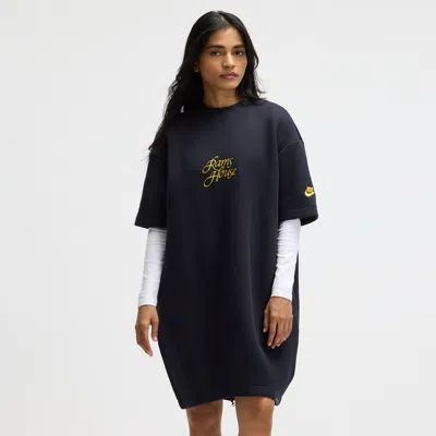 Nike Los Angeles Rams Rivalries Collection Oversized Tech Fleece  Women's Nfl Dress In Blue