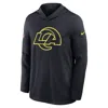 Nike Los Angeles Rams Rivalries Collection Sideline  Men's Dri-fit Nfl Long-sleeve Hooded Top In Blue