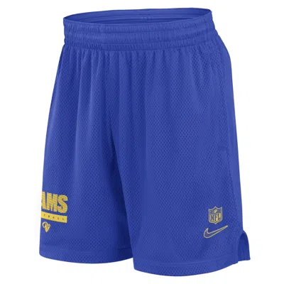 Nike Los Angeles Rams Sideline  Men's Dri-fit Nfl Shorts In Blue