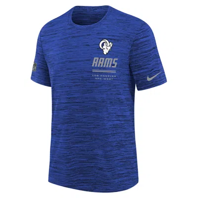 Nike Los Angeles Rams Sideline Team Issue Velocity Big Kids'  Dri-fit Nfl T-shirt In Blue