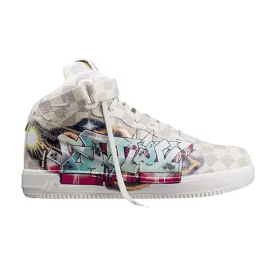 Pre-owned Nike Louis Vuitton X Air Force 1 Mid 'graffiti' In Tan