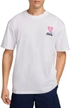 Nike Loves Me Not Max90 Graphic T-shirt In White