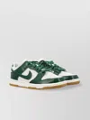 Nike Low Cut Leather Sneakers With Perforated Upper In Gorge Green/navy/phantom