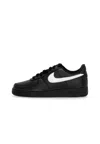 Nike Air Force 1 07 Sneakers In Black Leather In Black