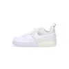 Nike Low Men's Shoe Air Force 1 React White/white/coconut Milk/lt Iron Ore In White/white/coconut Milk/lt Iron Ore