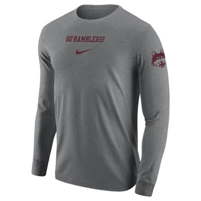 Nike Loyola Chicago  Men's College Long-sleeve T-shirt In Gray