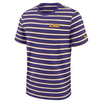Nike Lsu Athletic Prep Legacy Summit Stripe  Men's College T-shirt In Purple