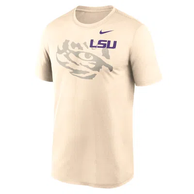 Nike Natural Lsu Tigers Campus Shadow Legend Performance T-shirt In Neutral