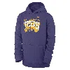 Nike Lsu Club Fleece Big Kids' (boys')  College Pullover Hoodie In Purple