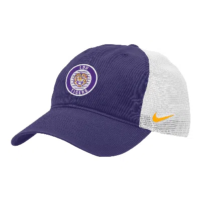 Nike Lsu Heritage86  Unisex College Trucker Hat In Purple