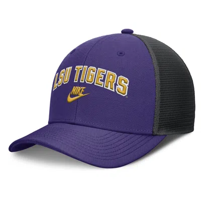 NIKE LSU LEGACY ARCH RISE  MEN'S DRI-FIT COLLEGE TRUCKER ADJUSTABLE HAT,1015911512