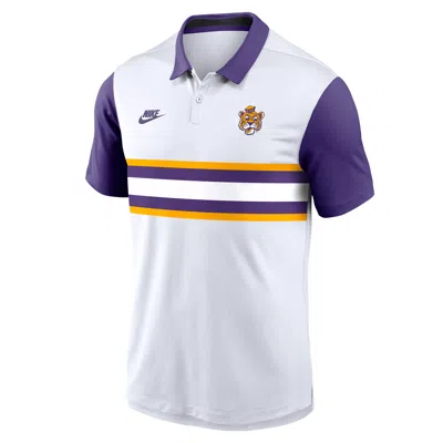 Nike Lsu Legacy Vapor  Men's Dri-fit College Polo In White