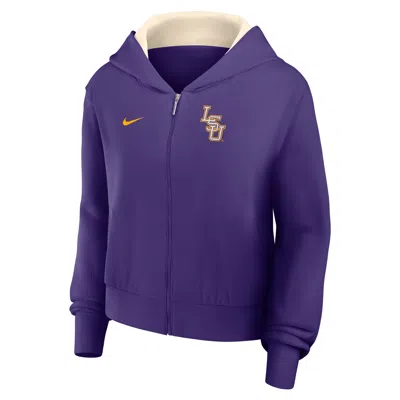 Nike Lsu Legacy  Women's College Full-zip Hoodie In Purple