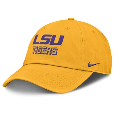 NIKE LSU ON-FIELD CLUB GAMEDAY  MEN'S COLLEGE ADJUSTABLE HAT,1015911444