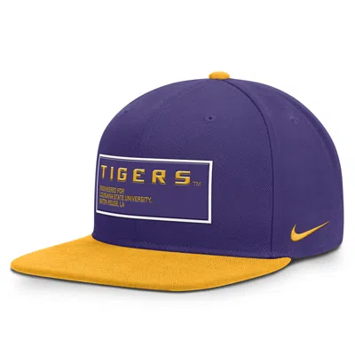 Nike Lsu On-field Pro  Men's Dri-fit College Adjustable Hat In Purple
