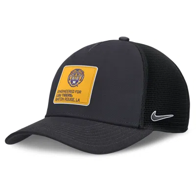 Nike Lsu On-field Rise Engineered  Men's College Trucker Adjustable Hat In Gray
