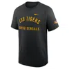 Nike Men's Black Lsu Tigers Ready Raglan Premium Performance T-shirt In Gray