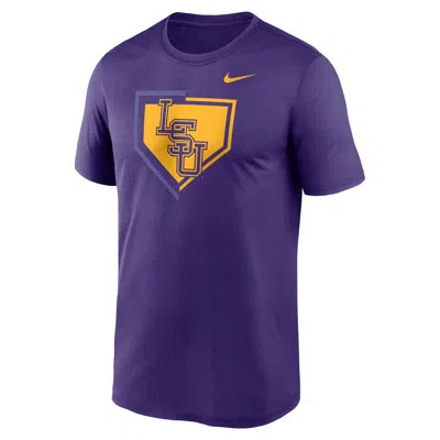 Nike Lsu Primetime Baseball Icon Legend  Men's Dri-fit College T-shirt In Purple