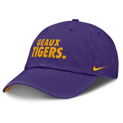 Nike Lsu Primetime Chant Club  Unisex College Adjustable Hat In Purple