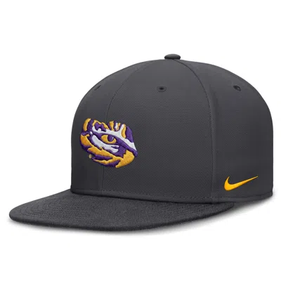 Nike Lsu Pro  Men's Dri-fit College Fitted Hat In Grey