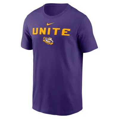 Nike Lsu Sideline Mantra  Men's Dri-fit College T-shirt In Purple