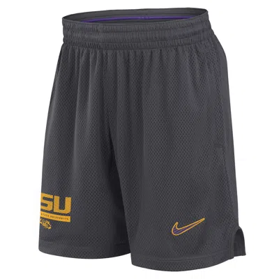 Nike Lsu Sideline  Men's Dri-fit College Shorts In Gray