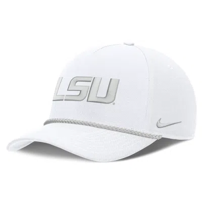 Nike Lsu Sideline Rope Rise  Unisex College Adjustable Hat In White