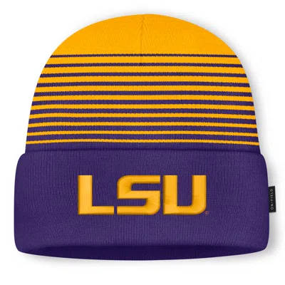 Nike Lsu Sideline Utility  Unisex College Cuffed Beanie In Purple