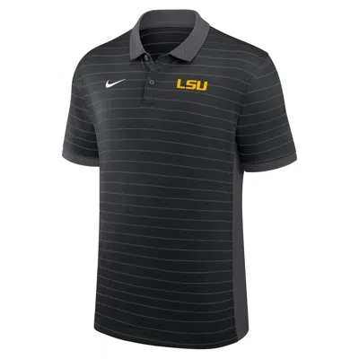 Nike Lsu Sideline Victory Stripe  Men's Dri-fit College Polo