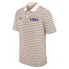 Nike Lsu Striped  Men's Dri-fit College Polo In Brown