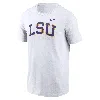 Nike Men's White Lsu Tigers Blitz 2-hit T-shirt