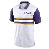 Nike Lsu Tigers Primetime Campus Vapor  Men's Dri-fit College Polo In White