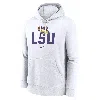 Nike Lsu Tigers Primetime Club Campus  Men's College Pullover Hoodie In White