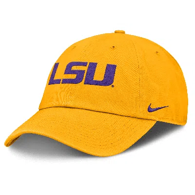 Nike Lsu Tigers Primetime Club  Men's College Adjustable Hat In Yellow