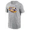 Nike Men's Heather Gray Lsu Tigers Primetime Evergreen Alternate Logo T-shirt