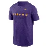 Nike Lsu Tigers Primetime Wordmark  Men's College T-shirt In Purple